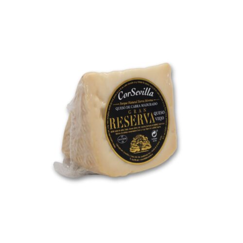 cuña de queso viejo de cabra de Corsevilla